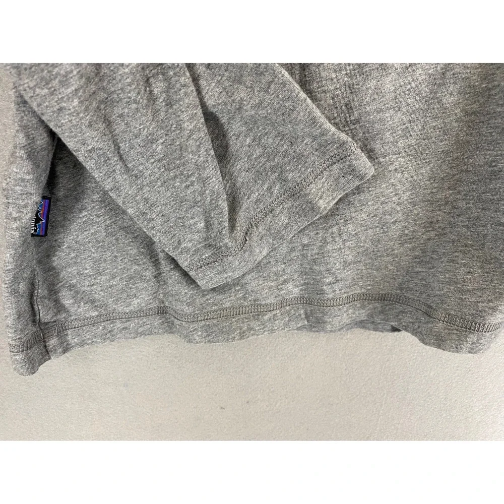 Patagonia‎ Mens XXL Organic Cotton Long Sleeve Henley Shirt Heather Grey Casual